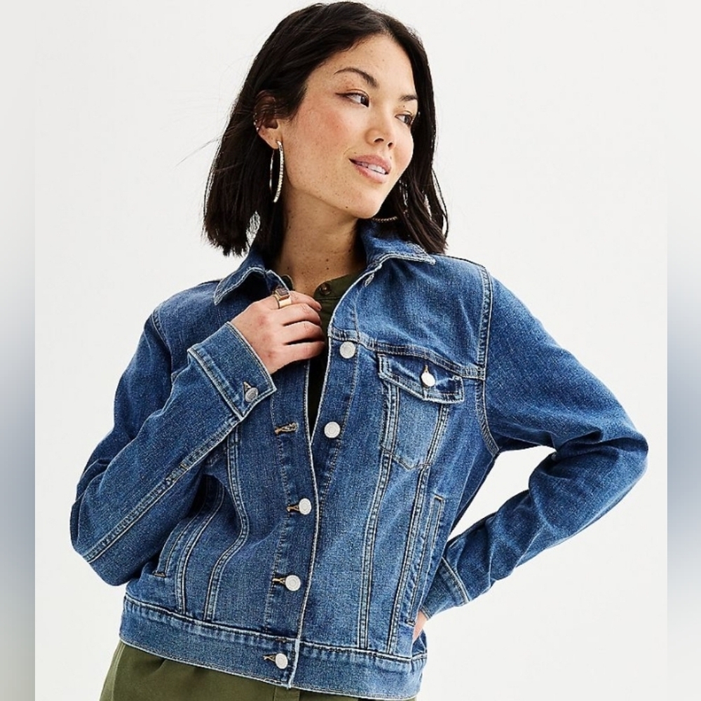 Bandolino Jean Denim Jacket - Picture 1 of 10